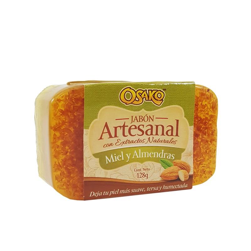 Jabón Artesanal Miel y Almendras 128g - Productos Osako