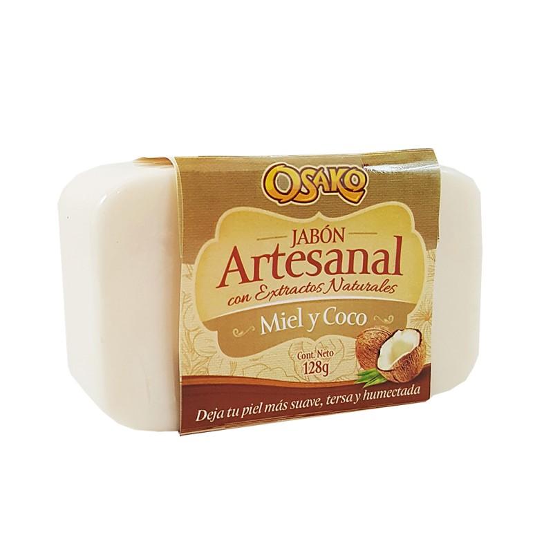 Jabón Artesanal Miel y Coco 128g - Productos Osako